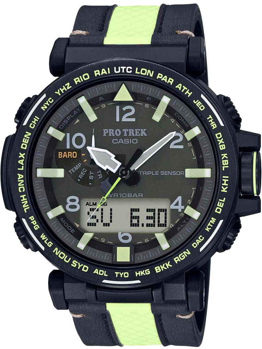 Японские наручные часы Casio Pro Trek PRG-650YL-3ER с хронографом