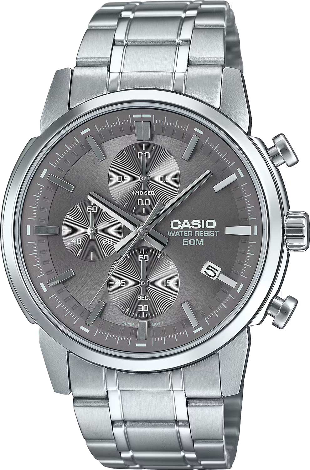 Японские наручные часы Casio Collection MTP-E510D-8A с хронографом