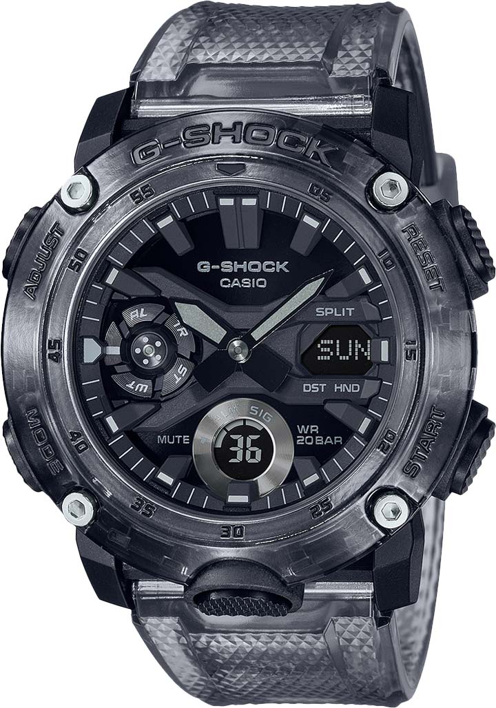 Японские наручные часы Casio G-SHOCK GA-2000SKE-8AER с хронографом