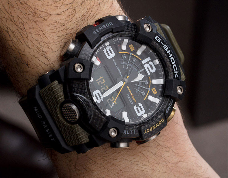 Японские спортивные наручные часы Casio G-SHOCK GG-B100-1A3ER с хронографом