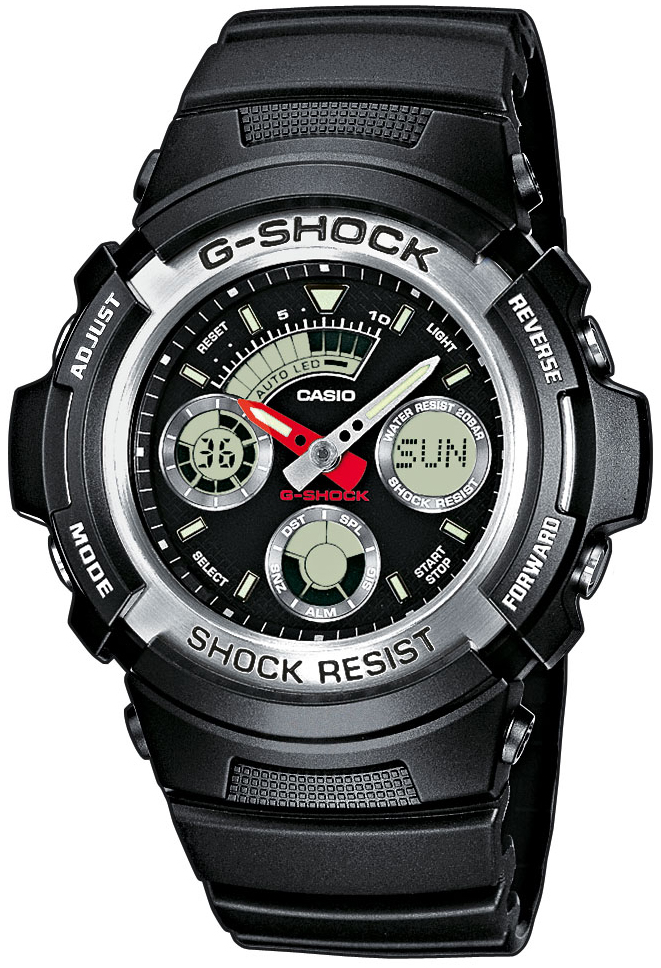 Японские наручные часы CASIO G-SHOCK AW-590-1A