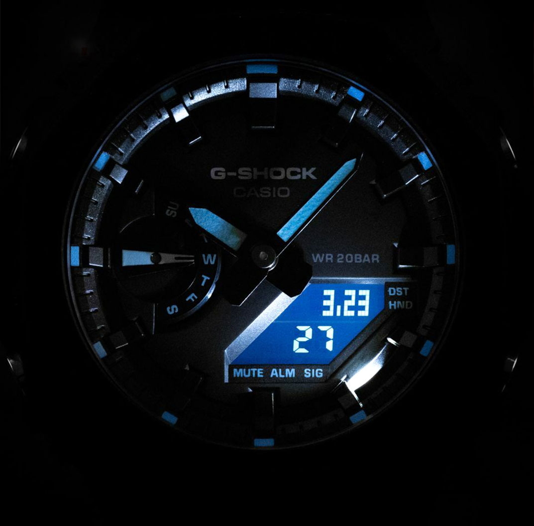 Японские наручные часы Casio G-SHOCK GA-2100-1A2ER с хронографом