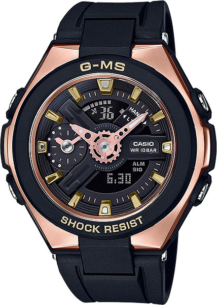 Японские наручные часы Casio Baby-G MSG-400G-1A1 с хронографом