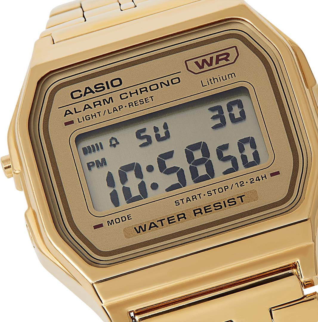 Японские наручные часы Casio Vintage A158WETG-9AEF с хронографом