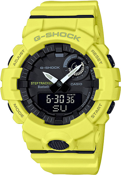 Японские спортивные наручные часы Casio G-SHOCK GBA-800-9A с хронографом