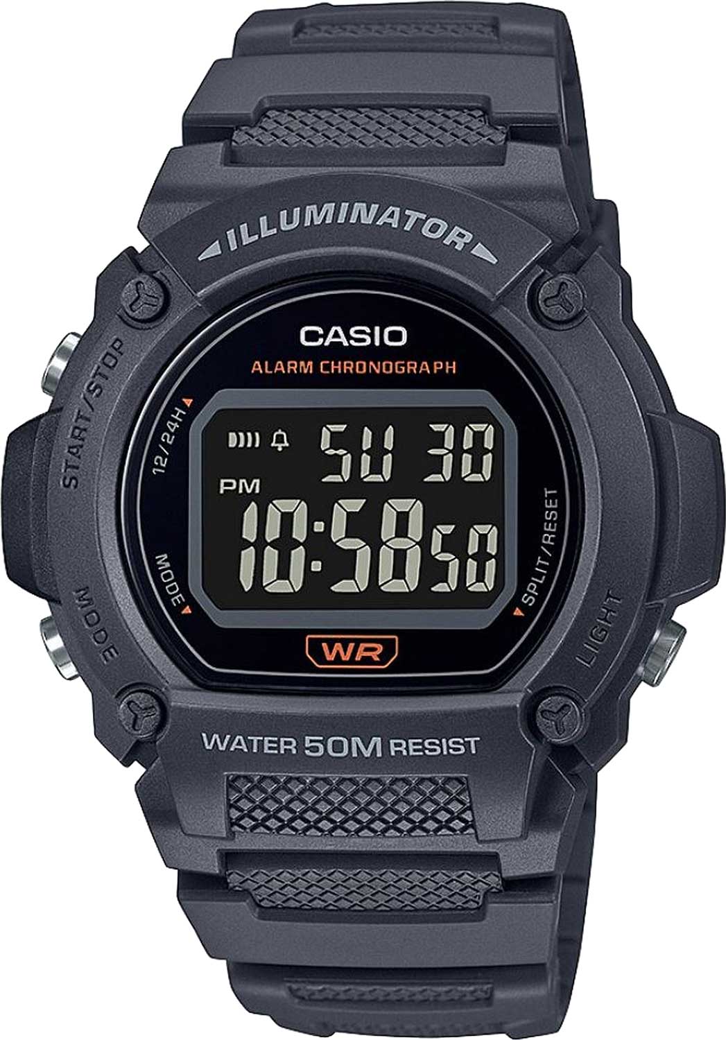 Японские наручные часы Casio Collection W-219H-8BVEF с хронографом