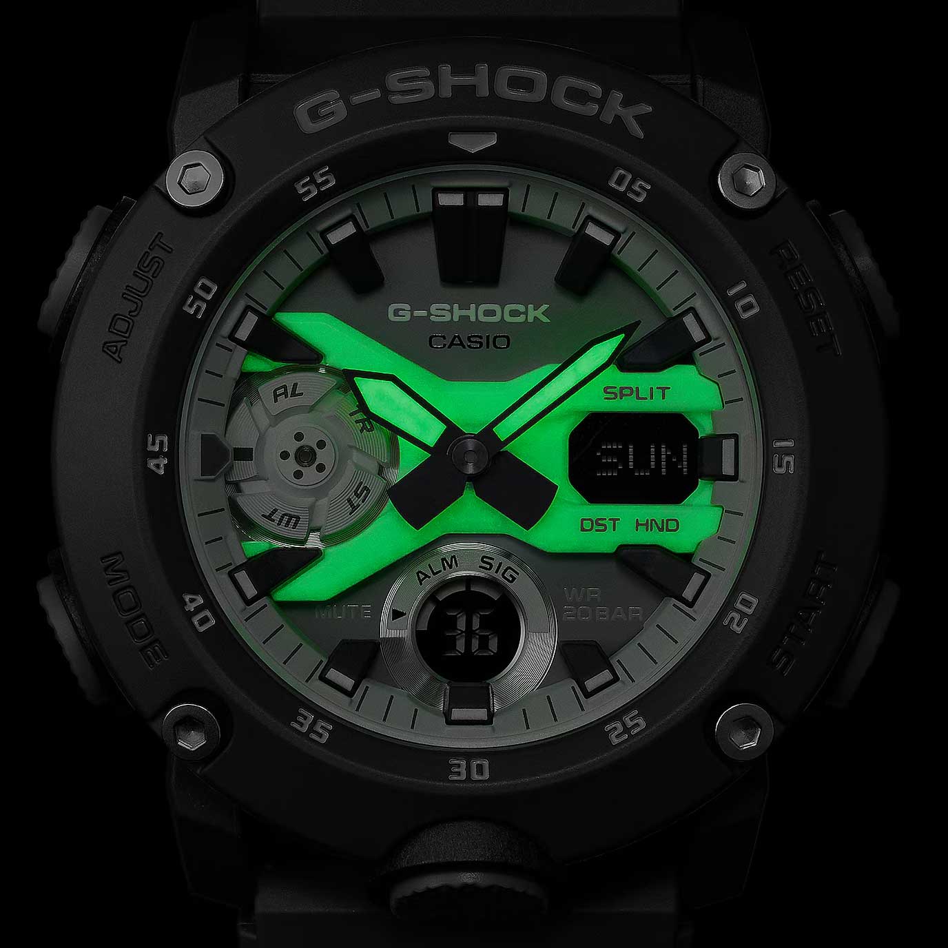Японские наручные часы CASIO G-SHOCK GA-2000HD-8A