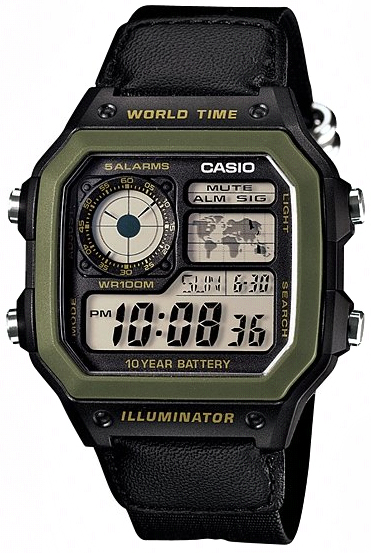 Японские наручные часы CASIO CASIO COLLECTION AE-1200WHB-1B