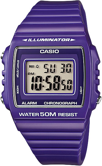 Японские наручные часы Casio Collection W-215H-6A с хронографом
