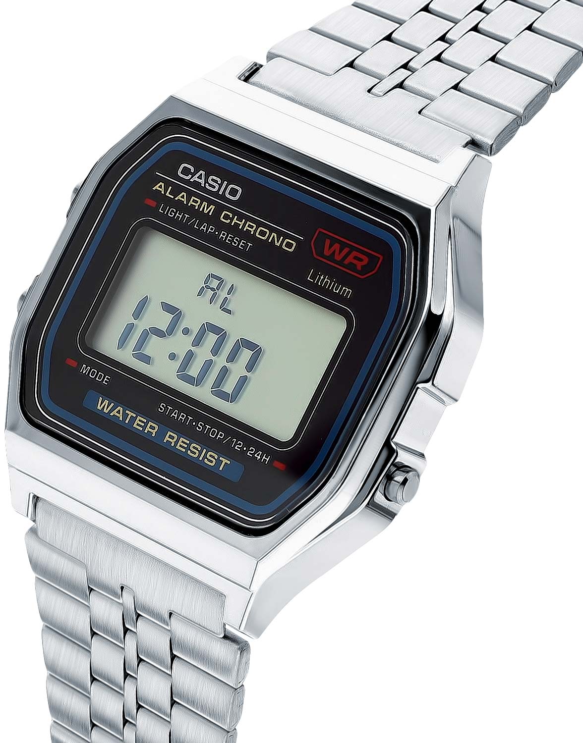 Японские наручные часы Casio Vintage A159W-N1 с хронографом