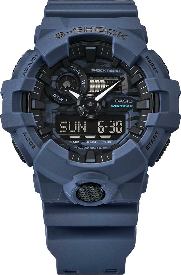 Японские наручные часы Casio G-SHOCK GA-700CA-2AER с хронографом