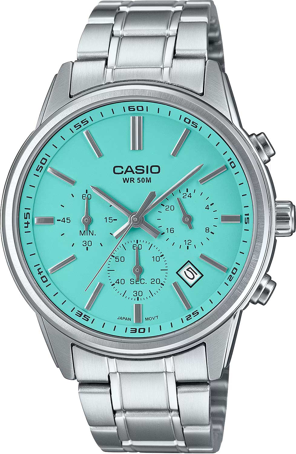 Японские наручные часы Casio Collection MTP-E515D-2A2 с хронографом