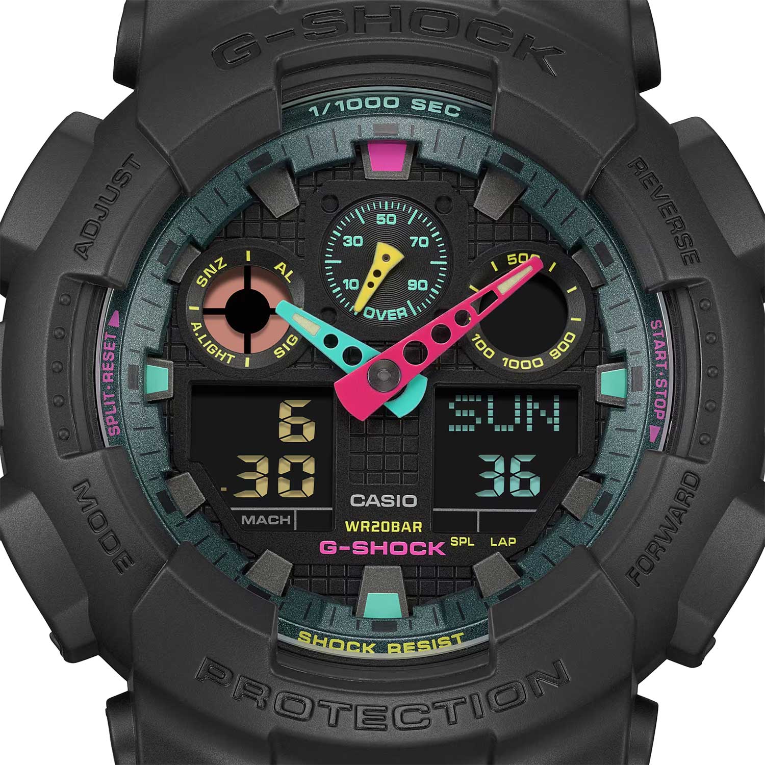 Японские наручные часы Casio G-SHOCK GA-100MF-1A с хронографом