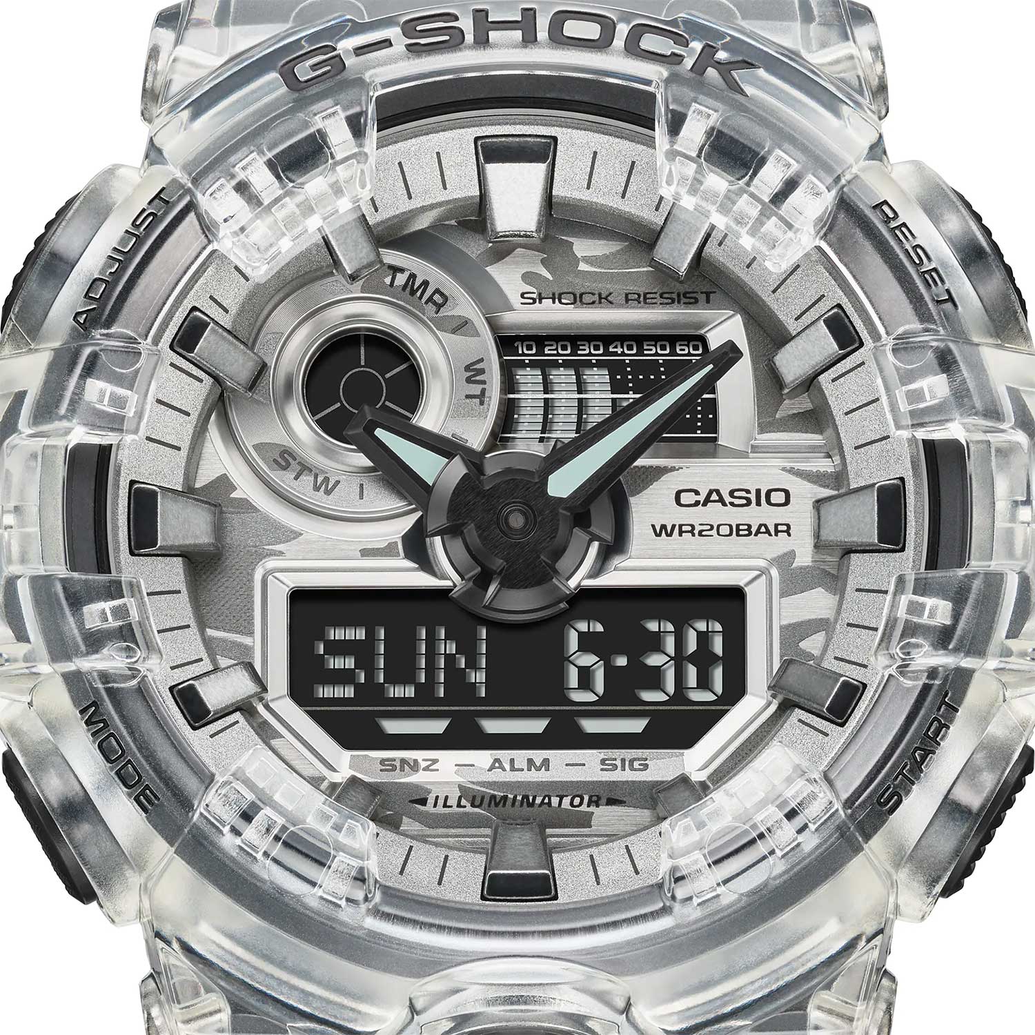 Японские наручные часы Casio G-SHOCK GA-700SKC-1A с хронографом