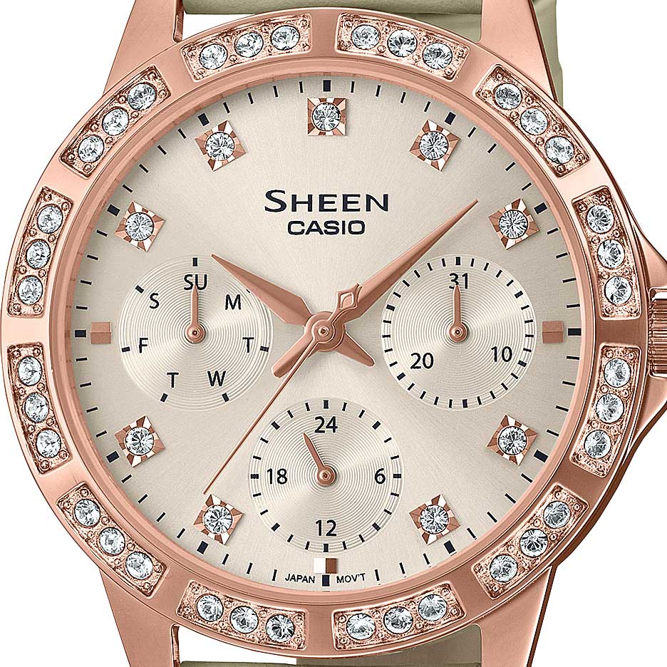 Японские наручные часы Casio Sheen SHE-3517PGL-9AUEF