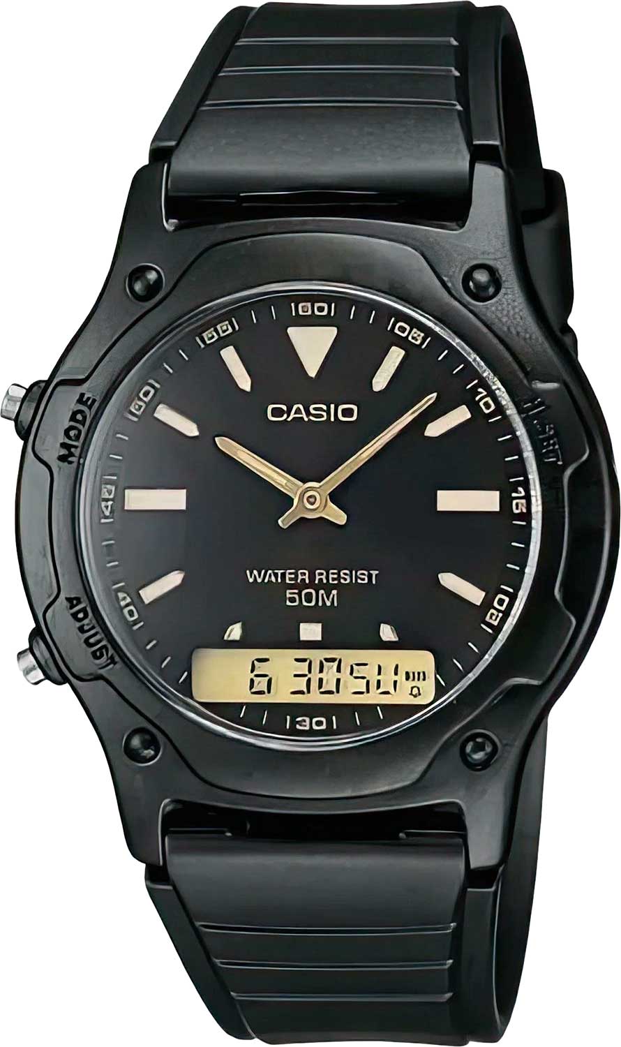 Японские наручные часы Casio Collection AW-49HE-1A с хронографом