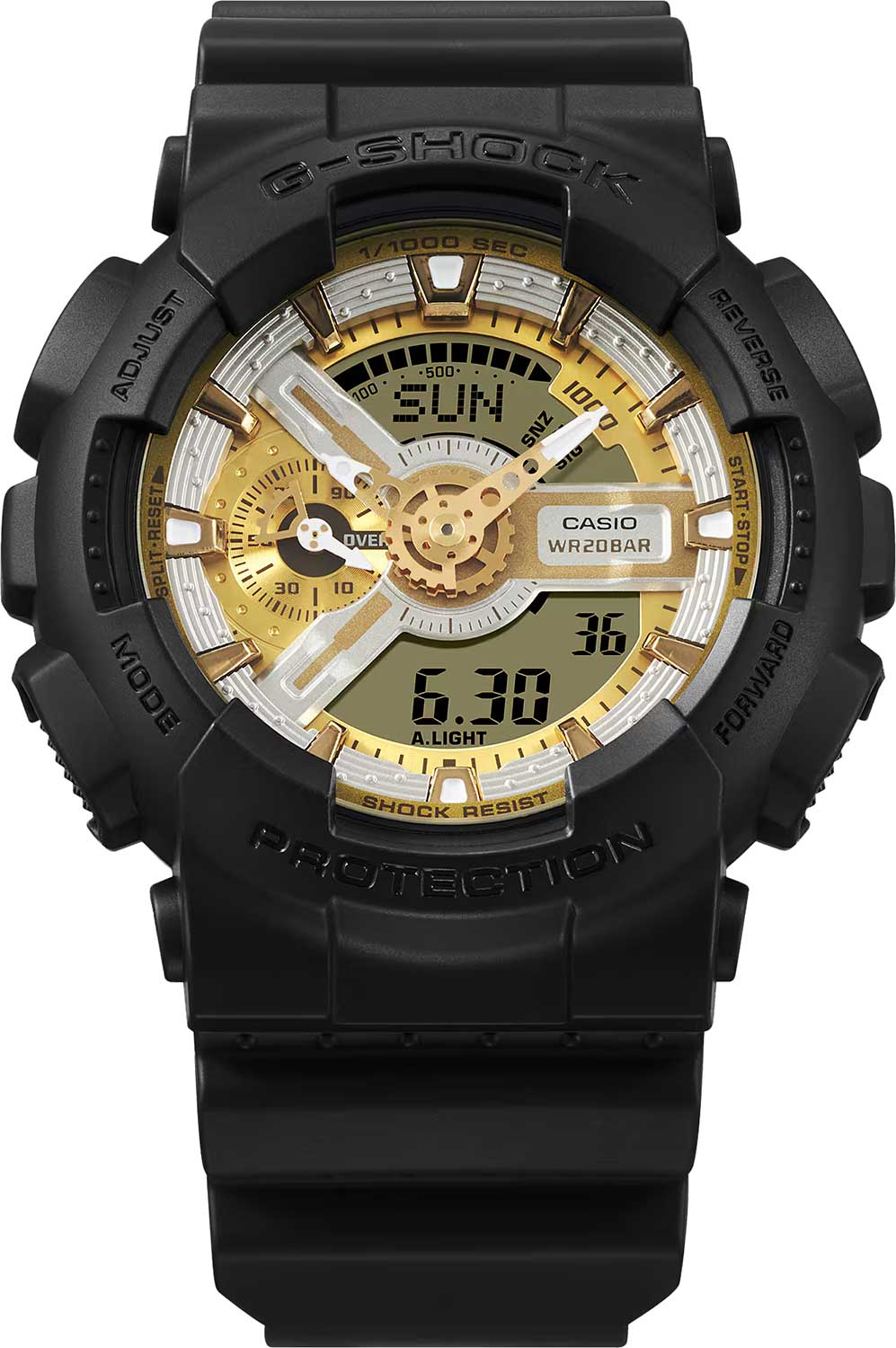 Японские наручные часы Casio G-SHOCK GA-110CD-1A9 с хронографом