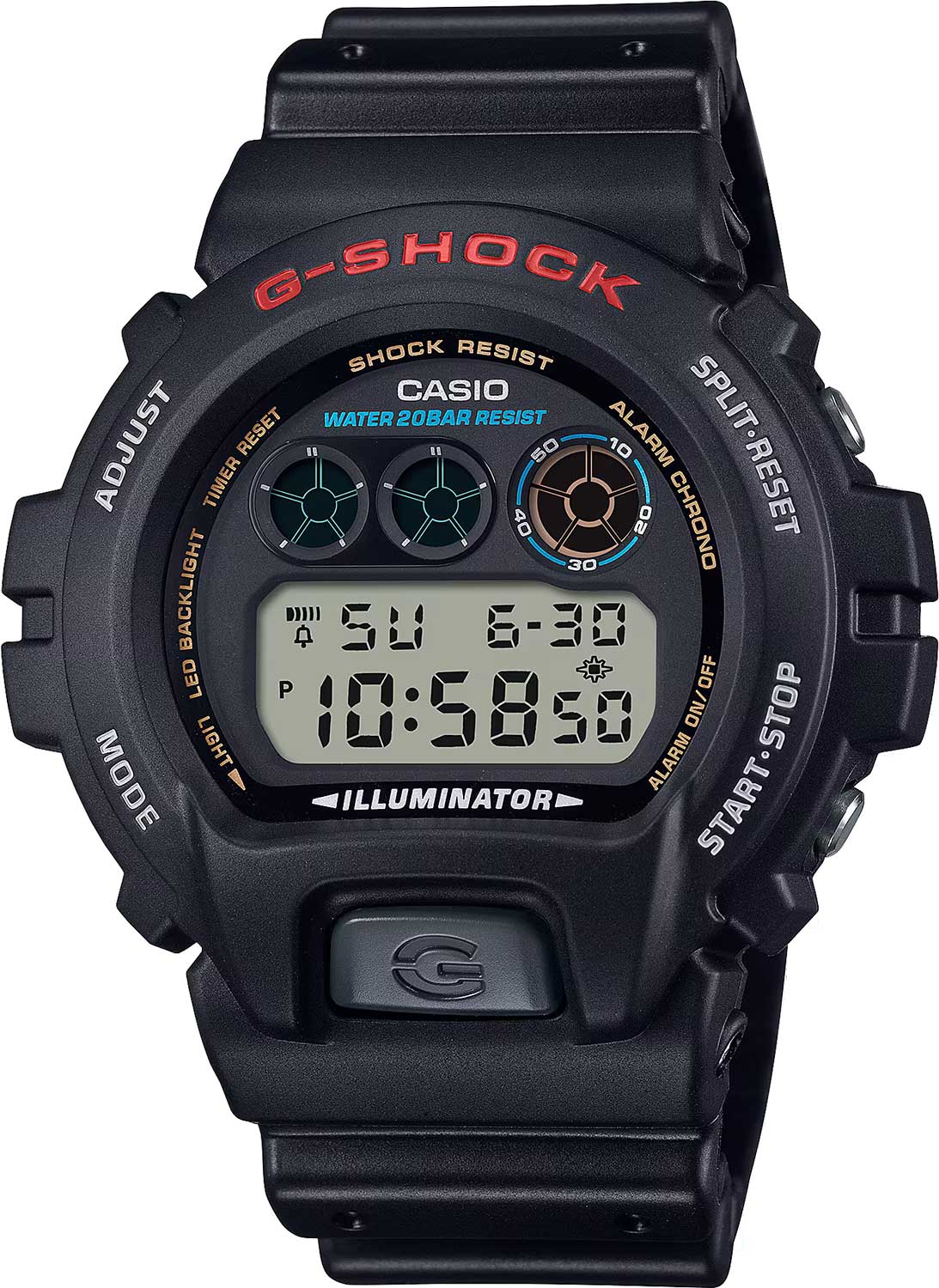 Японские наручные часы Casio G-SHOCK DW-6900U-1 с хронографом