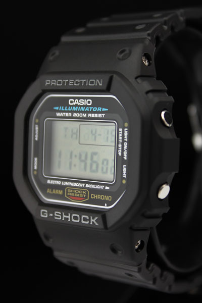 Японские наручные часы Casio G-SHOCK DW-5600E-1V с хронографом