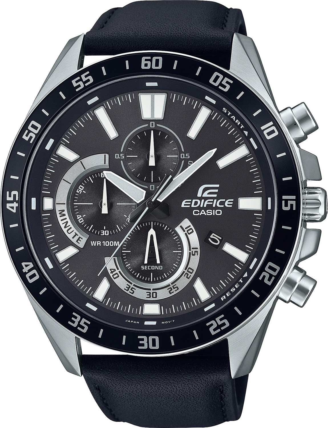 Японские наручные часы Casio Edifice EFV-620L-1AVUEF с хронографом