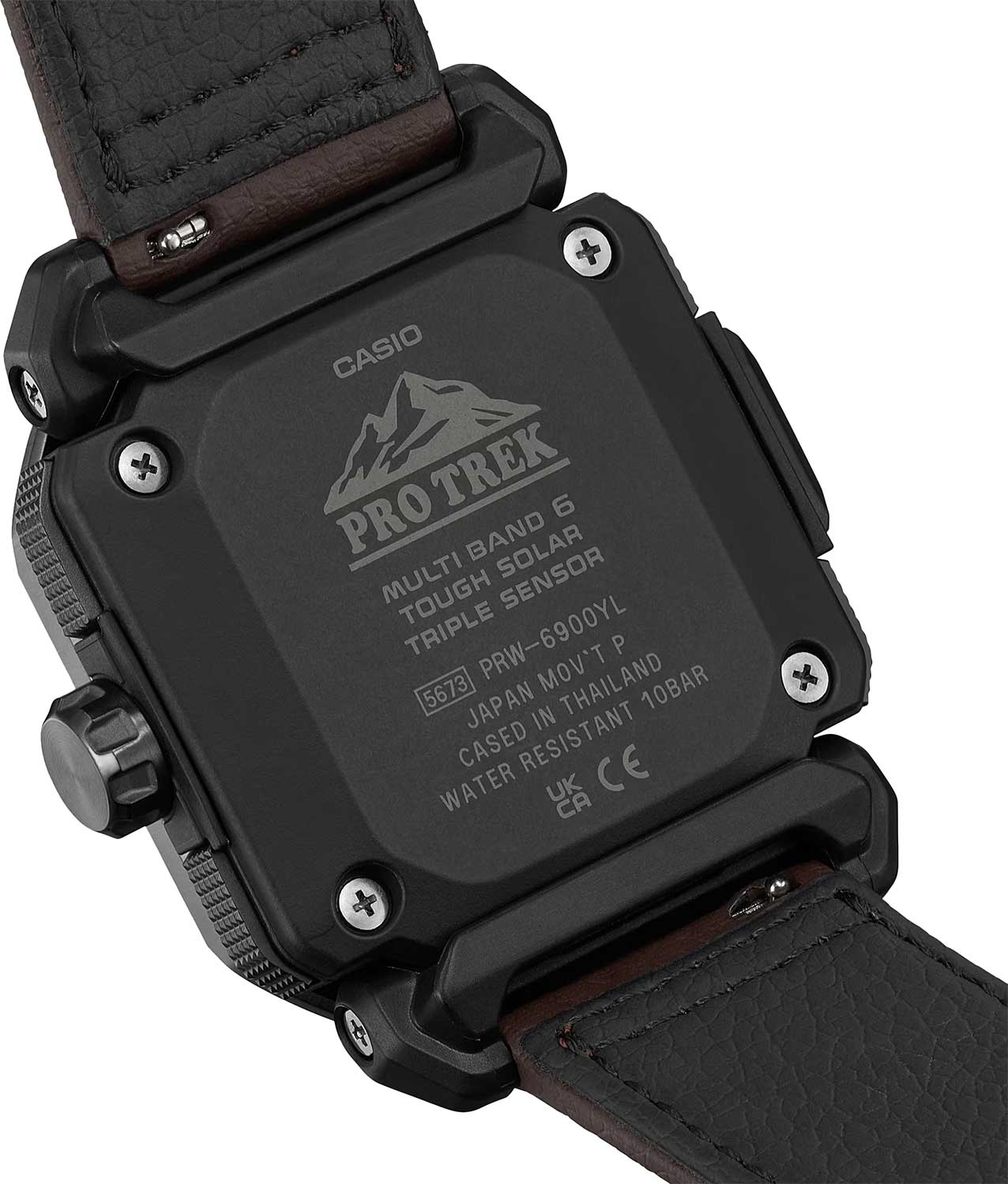 Японские наручные часы Casio Pro Trek PRW-6900YL-5ER с хронографом