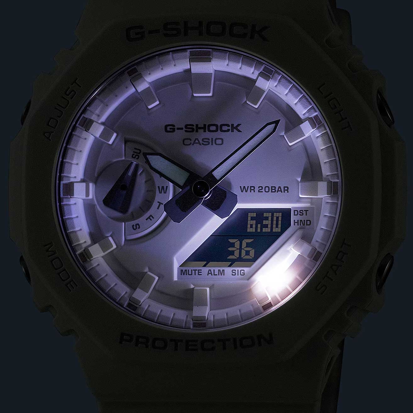 Японские наручные часы Casio G-SHOCK GA-2100-7A7 с хронографом