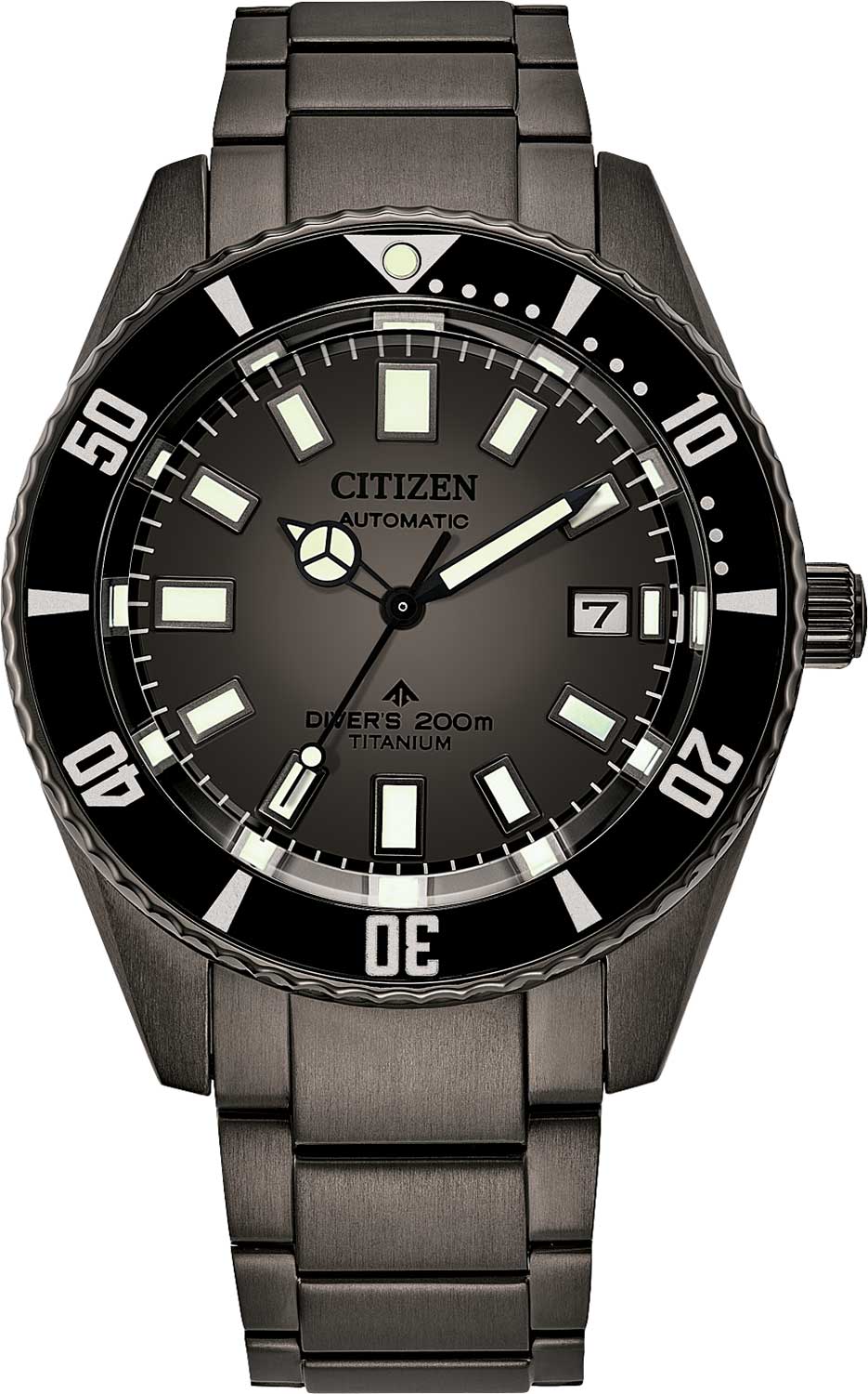 Японские механические титановые наручные часы Citizen NB6025-59H