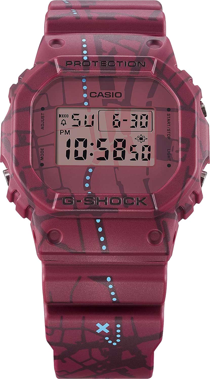 Японские наручные часы Casio G-SHOCK DW-5600SBY-4 с хронографом