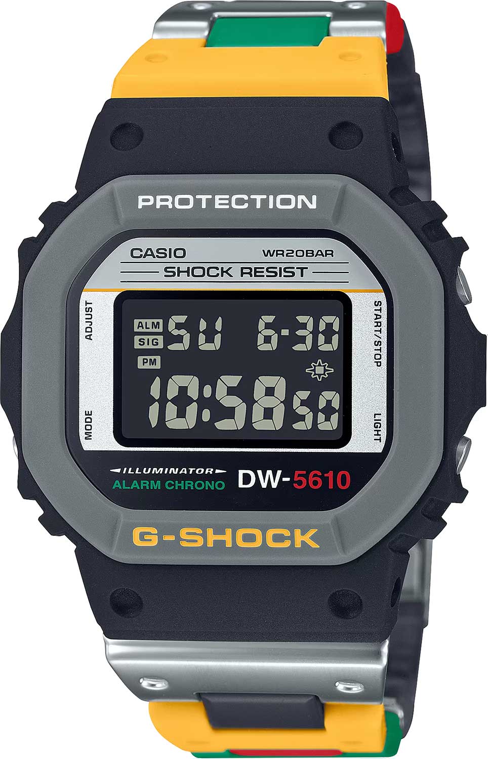 Японские наручные часы Casio G-SHOCK DW-5610MT-1 с хронографом