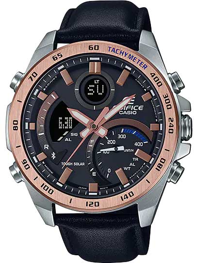 Японские наручные часы Casio Edifice ECB-900GL-1B с хронографом