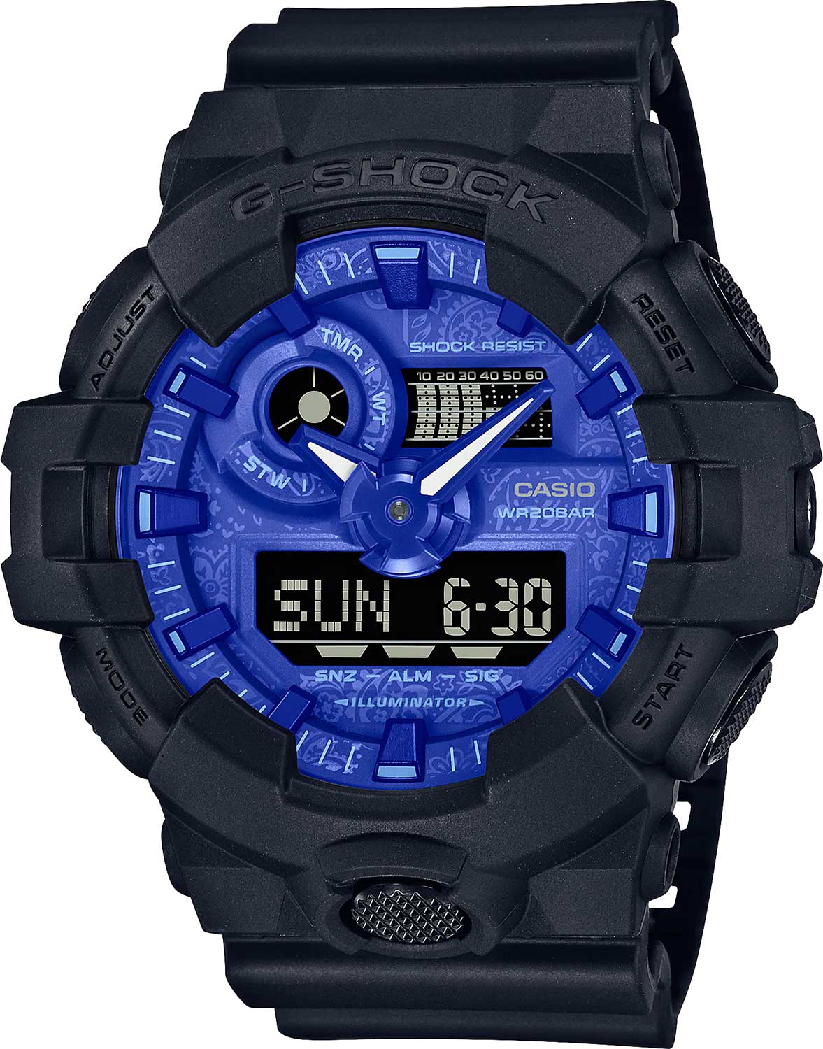 Японские наручные часы Casio G-SHOCK GA-700BP-1A с хронографом
