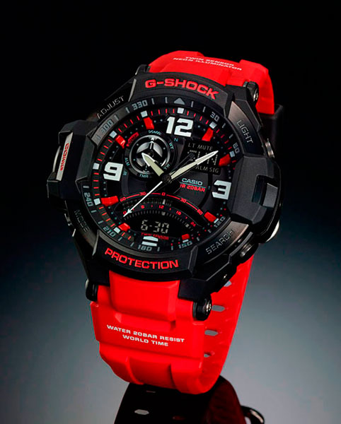 Японские наручные часы Casio G-SHOCK GA-1000-4B с хронографом