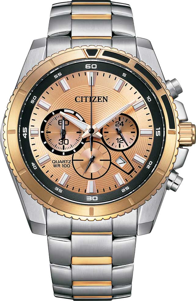 Японские наручные часы Citizen AN8204-59X с хронографом