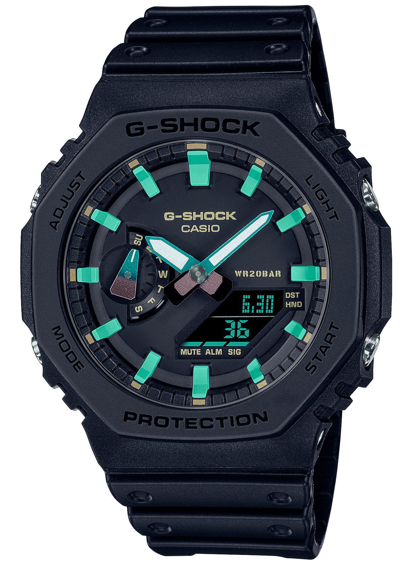 Японские наручные часы CASIO G-SHOCK GA-2100RC-1A