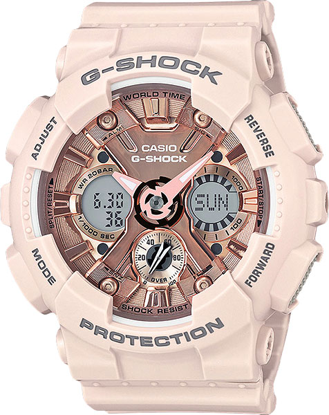 Японские наручные часы Casio G-SHOCK GMA-S120MF-4A с хронографом