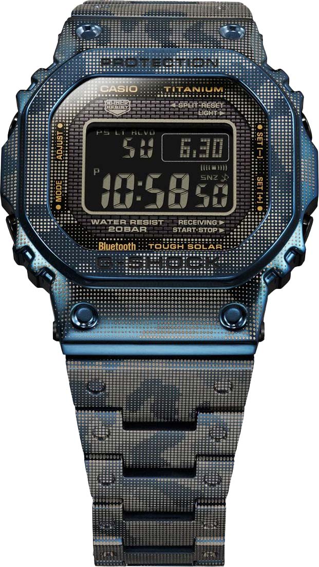 Японские титановые наручные часы Casio G-SHOCK GMW-B5000TCF-2ER с хронографом