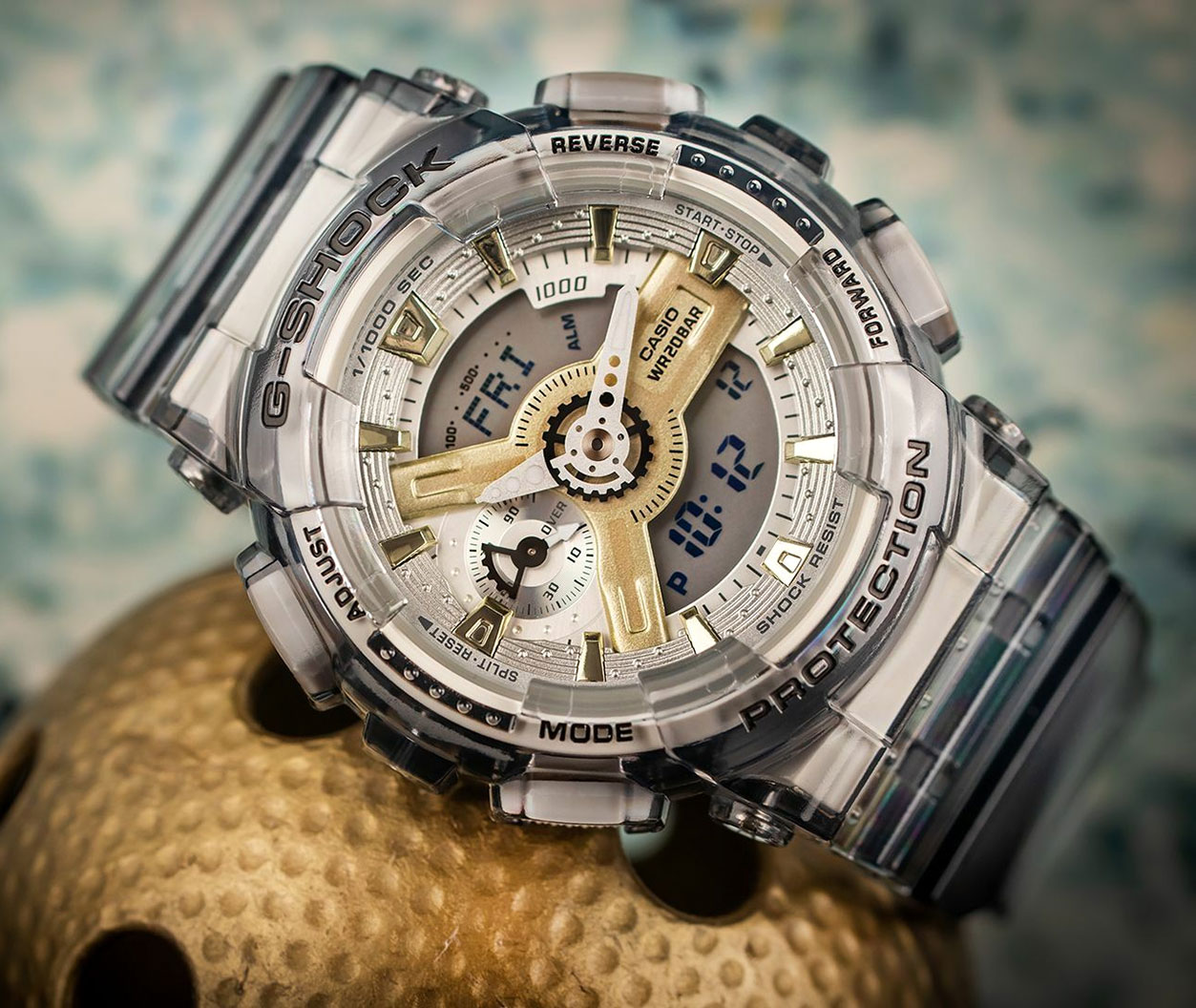 Японские наручные часы Casio G-SHOCK GMA-S110GS-8AER с хронографом