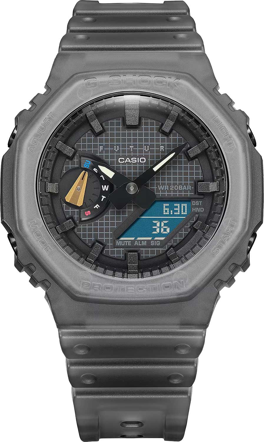 Японские наручные часы Casio G-SHOCK GA-2100FT-8A с хронографом