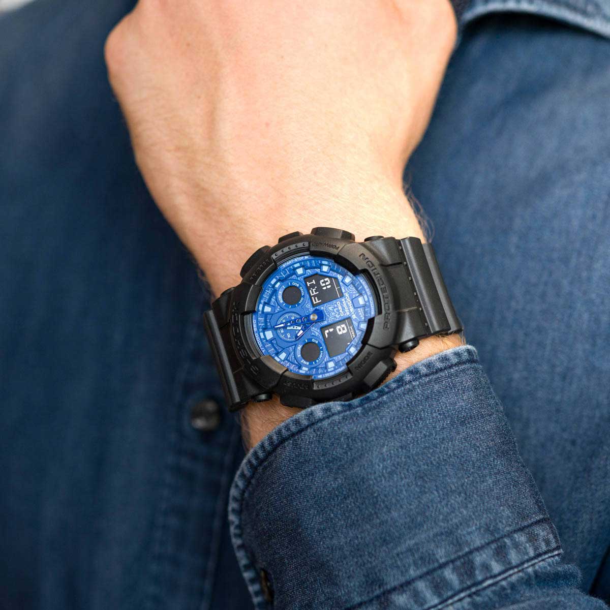 Японские наручные часы CASIO G-SHOCK GA-100BP-1A