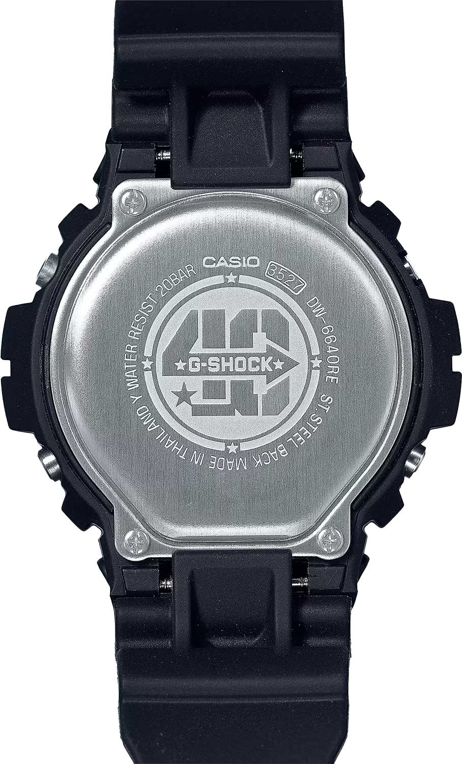 Японские наручные часы Casio G-SHOCK DW-6640RE-1 с хронографом