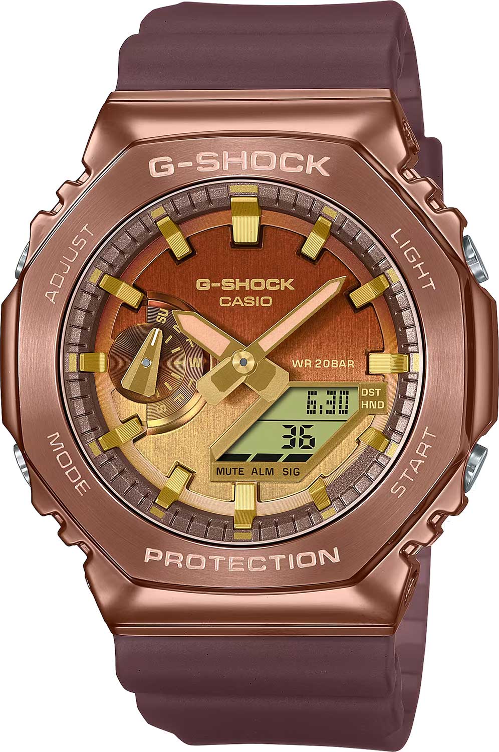 Японские наручные часы Casio G-SHOCK GM-2100CL-5A с хронографом