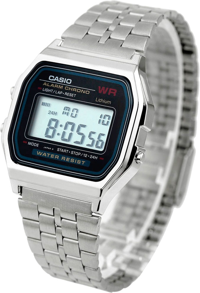 Японские наручные часы Casio Vintage A159WA-N1 с хронографом