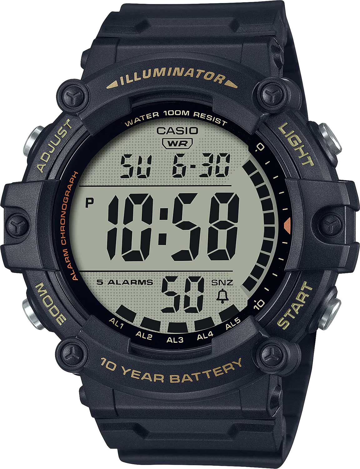 Японские наручные часы Casio Illuminator AE-1500WHX-1A с хронографом