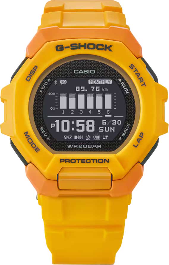 Японские спортивные наручные часы Casio G-SHOCK GBD-300-9 с хронографом