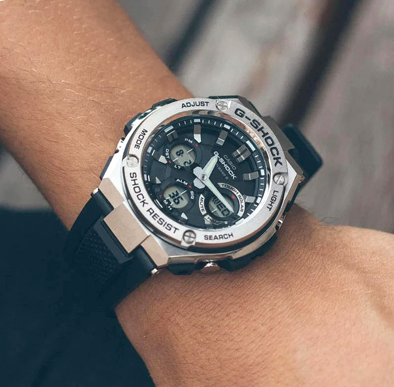 Японские наручные часы Casio G-SHOCK GST-S110-1A с хронографом