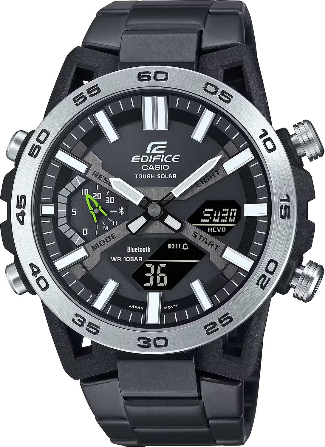 Японские наручные часы Casio Edifice ECB-2000DD-1A с хронографом