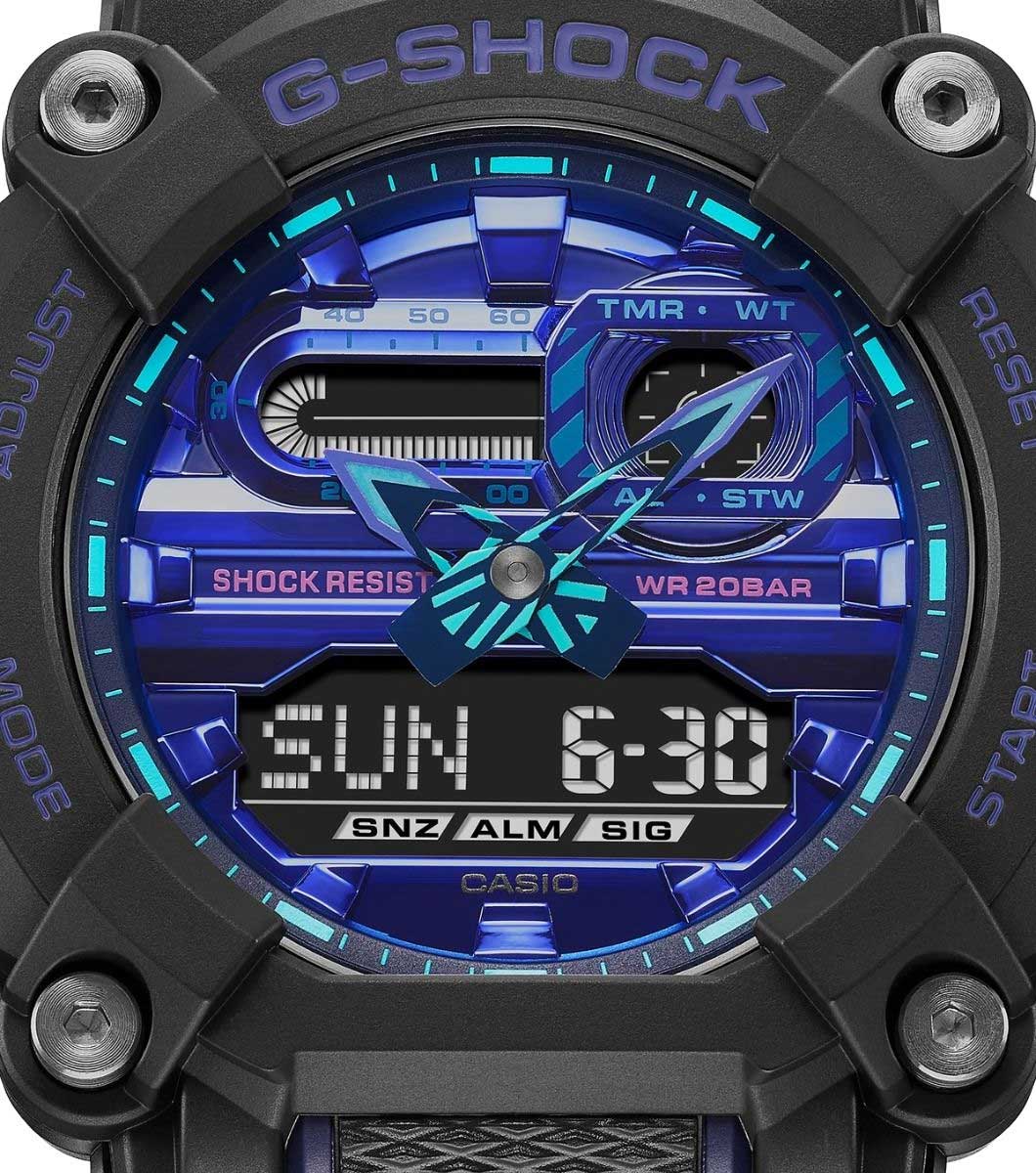 Японские наручные часы Casio G-SHOCK GA-900VB-1AER с хронографом