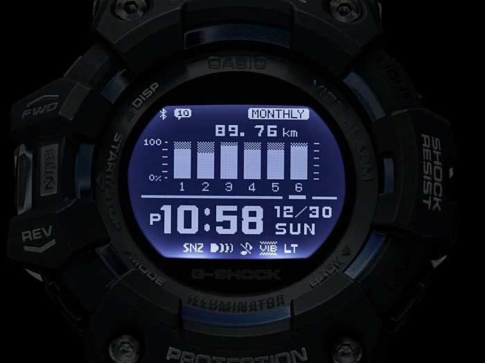 Японские спортивные наручные часы Casio G-SHOCK GBD-100-1A7 с хронографом