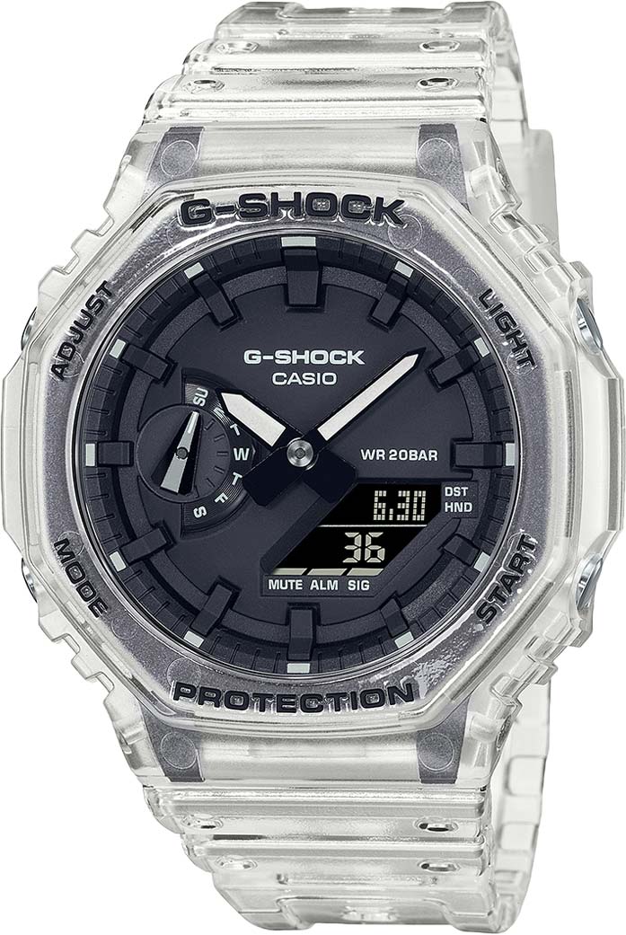 Японские наручные часы Casio G-SHOCK GA-2100SKE-7AER с хронографом