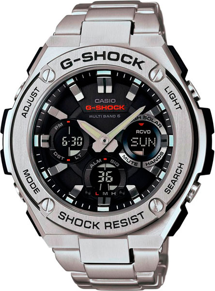 Японские наручные часы Casio G-SHOCK GST-W110D-1A с хронографом